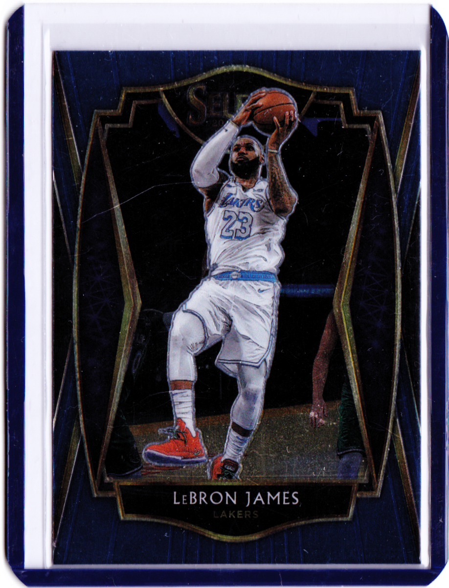  2020-21 Panini Select Blue #23 LeBron James Concourse