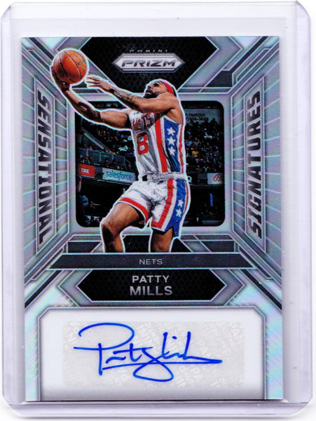 2023-24 Panini Prizm - Sensational Signatures - Silver Prizm #SS-PM Patty Mills