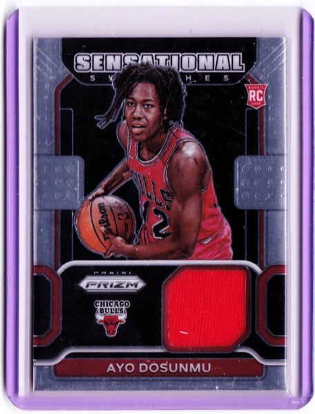 2021-22 Panini Prizm - Sensational Swatches #SW-AYO  Ayo Dosunmu