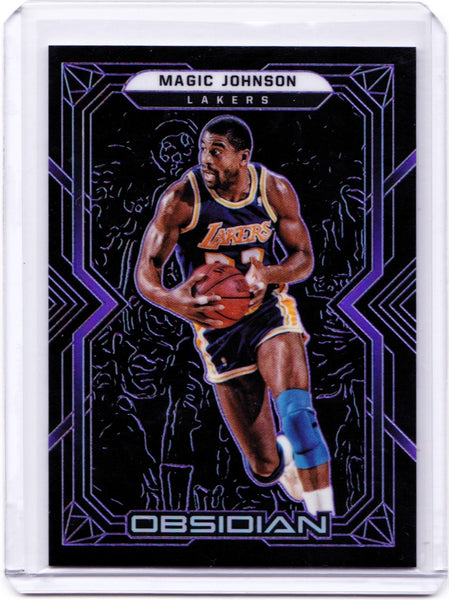 2021-22 Panini Obsidian - Electric Etch Purple #133 Magic Johnson /99