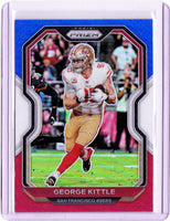 2020 Panini Prizm - Red White & Blue Prizm #281 George Kittle