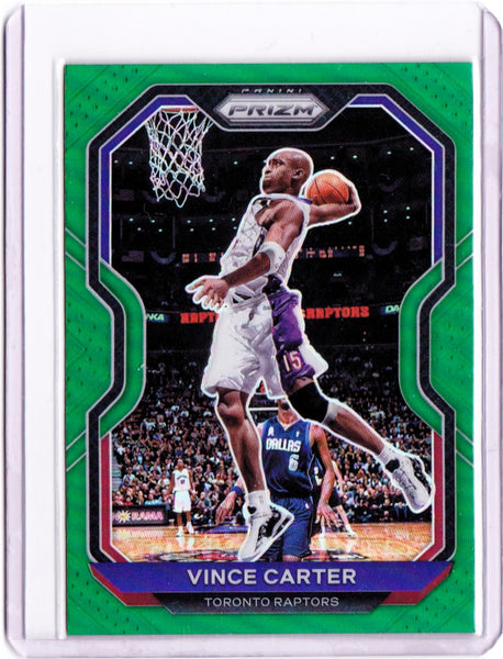 2020-21 Panini Prizm - Green Prizm #117 Vince Carter