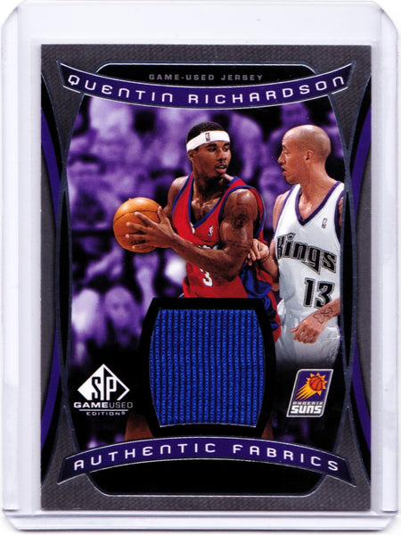 2004-05 SP Game Used - Authentic Fabrics #AF-QR Quentin Richardson