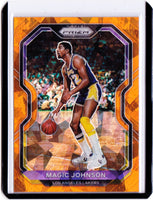 2020-21 Panini Prizm - Orange Ice Prizm #219 Magic Johnson