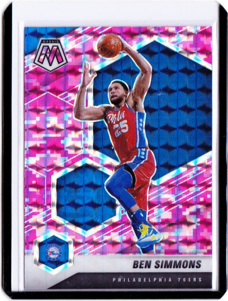 2020-21 Panini Mosaic - Mosaic Camo Pink Prizm #104 Ben Simmons