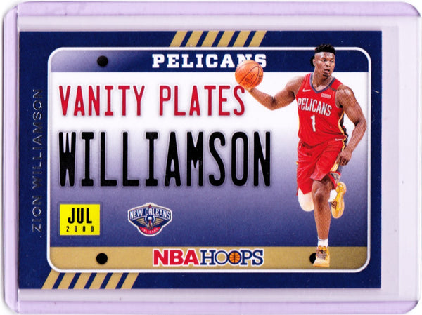 2020-21 Panini NBA Hoops - Vanity Plates #1 Zion Williamson