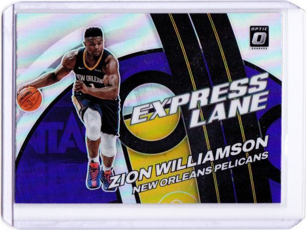 2021-22 Panini Donruss Optic - Express Lane - Purple Prizm #12 Zion Williamson