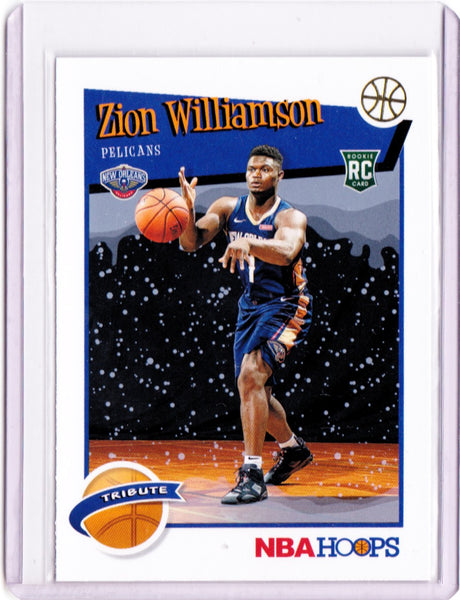 2019-20 Panini NBA Hoops - Winter #296  Hoops Tribute - Zion Williamson RC