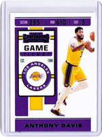 2019-20 Panini Contenders - Game Ticket Green #7 Anthony Davis