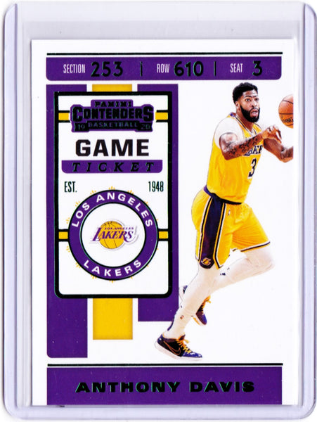 2019-20 Panini Contenders - Game Ticket Green #7 Anthony Davis