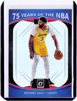 2021-22 Panini Prizm - Optic 75 Years of the NBA #28 Anthony Davis