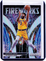 2021-22 Panini Prizm - Fireworks - Silver Prizm #16 Anthony Davis