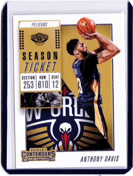 2018-19 Panini Contenders #81 Anthony Davis