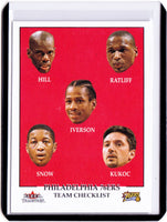 2000-01 Fleer Tradition #291 Team Checklist - Philadelphia 76ers