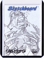 1998 SkyBox Marvel Creators Collection - Sketchboard Redemptions - Blue #21 Sabretooth