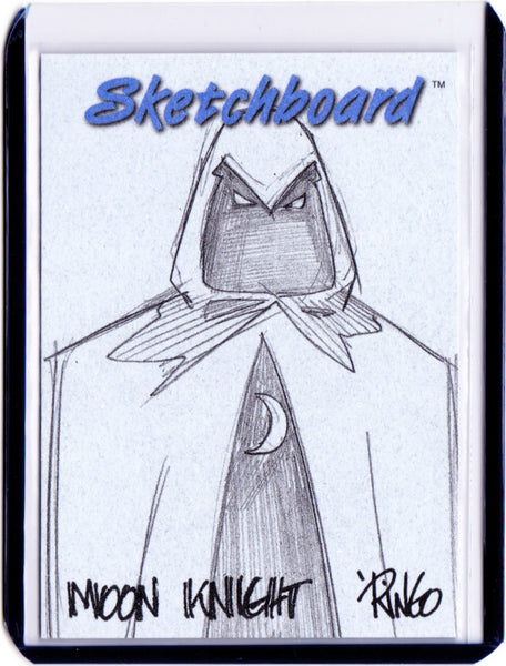 1998 SkyBox Marvel Creators Collection - Sketchboard Redemptions - Blue #16 Moon Knight
