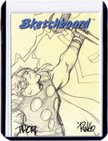 1998 SkyBox Marvel Creators Collection - Sketchboard Redemptions - Yellow #7 Thor