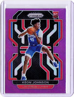 2021-22 Panini Prizm - Purple Prizm #326 Keon Johnson /99 RC