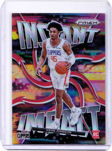 2021-22 Panini Prizm - Instant Impact - Silver Prizm #5  Keon Johnson