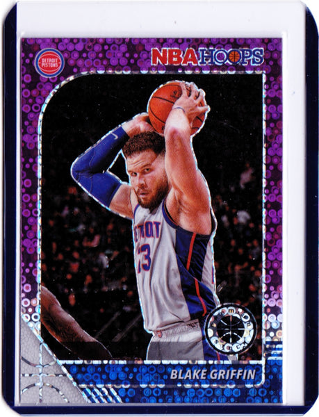 2019-20 Panini NBA Hoops Premium Stock - Purple Disco Prizm #53 Blake Griffin