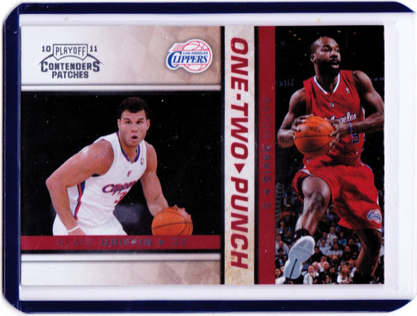 2010-11 Playoff Contenders Patches - One-Two Punch #12 Blake Griffin, Baron Davis