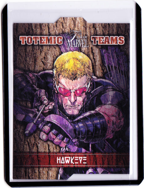 2019 Flair Marvel - Totemic Teams #TT-4 Hawkeye