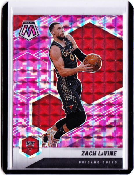 2020-21 Panini Mosaic - Mosaic Camo Pink Prizm #66 Zach LaVine