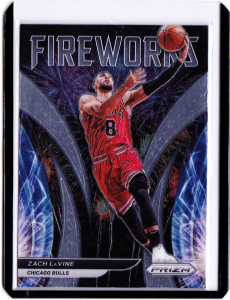 2021-22 Panini Prizm - Fireworks #20 Zach LaVine