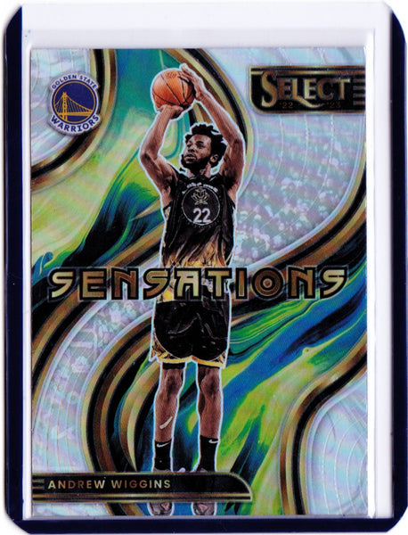 2022-23 Panini Select - Sensations - Silver Prizm #2 Andrew Wiggins