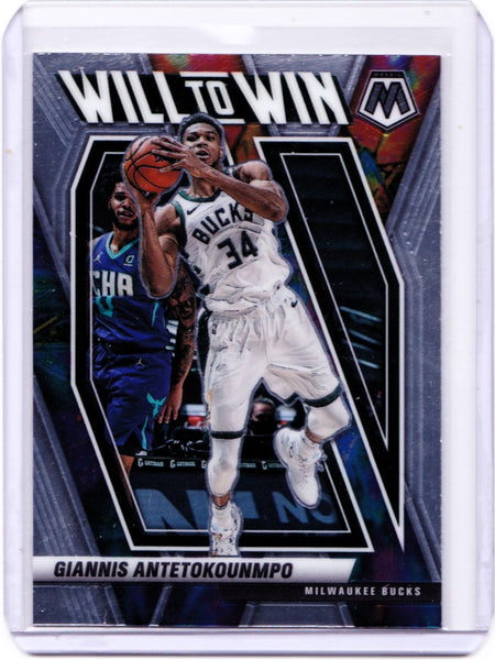 2020-21 Panini Mosaic - Will to Win #15 Giannis Antetokounmpo