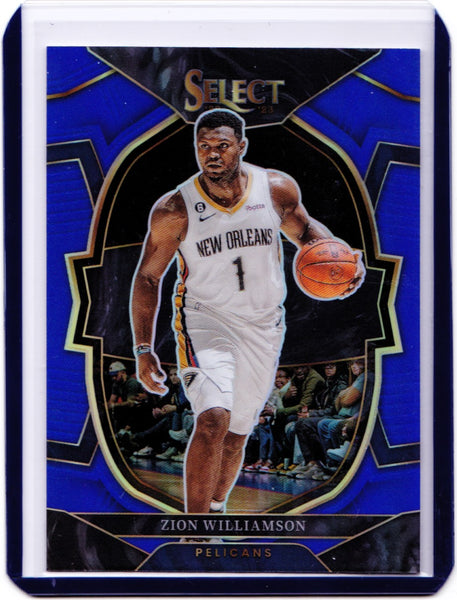 2022-23 Panini Select - Blue Prizm #24 Concourse - Zion Williamson