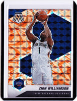 2020-21 Panini Mosaic - Reactive Orange Prizm #49 Zion Williamson