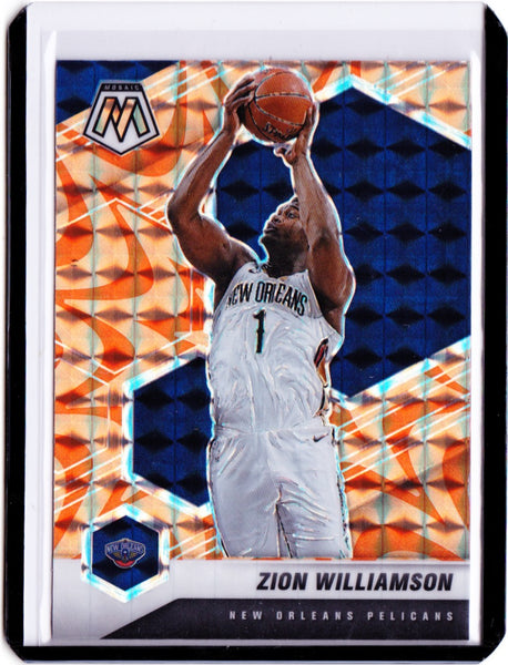 2020-21 Panini Mosaic - Reactive Orange Prizm #49 Zion Williamson