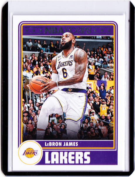 2023-24 Panini NBA Hoops #290 Hoops Tribute - LeBron James