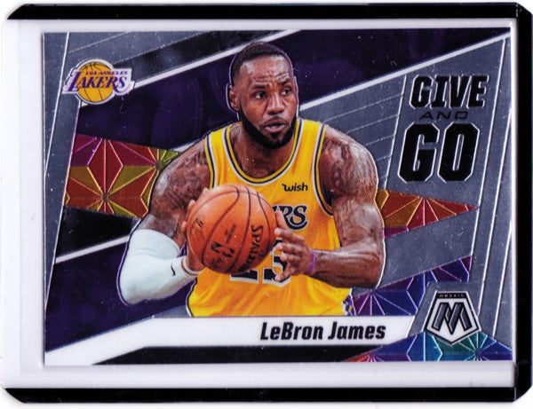 2019-20 Panini Mosaic - Give and Go #8 LeBron James