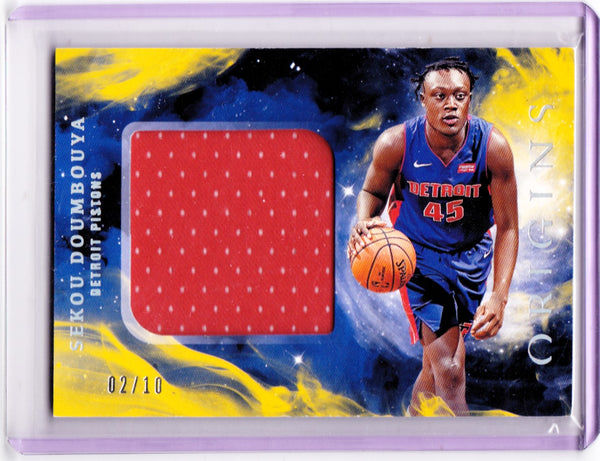 2019-20 Panini Origins - Rookie Jumbo Jerseys - Gold #RJ-SDM Sekou Doumbouya /10