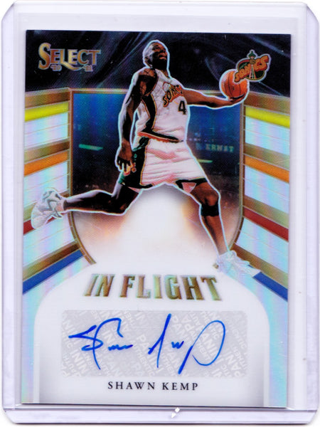 2020-21 Panini Select - In Flight Signatures #IF-SKM - Shawn Kemp /249