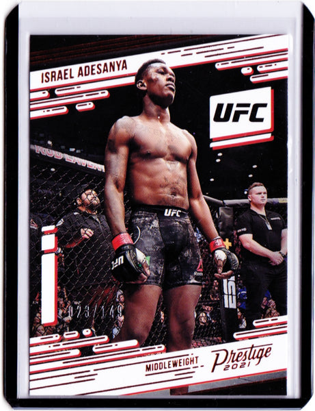 2021 Panini Chronicles UFC - Red #71 Prestige - Israel Adesanya /149