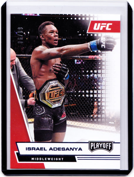 2021 Panini Chronicles UFC - Blue #69 Playoff - Israel Adesanya /99