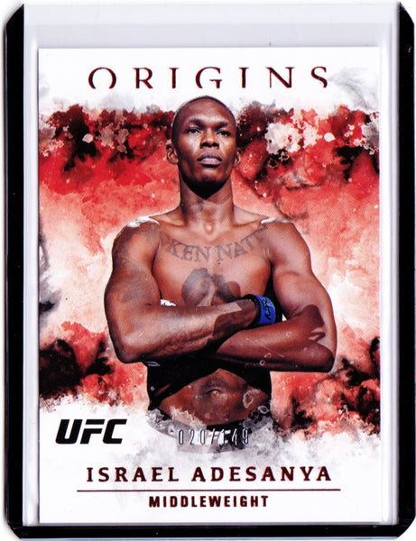 2021 Panini Chronicles UFC - Red #36 Origins - Israel Adesanya /149