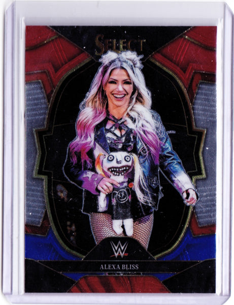 2023 Panini Select WWE - Red & Blue Prizm #36 Concourse - Alexa Bliss