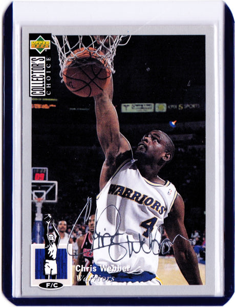 1994-95 Upper Deck Collector's Choice - Silver Signature #4 Chris Webber