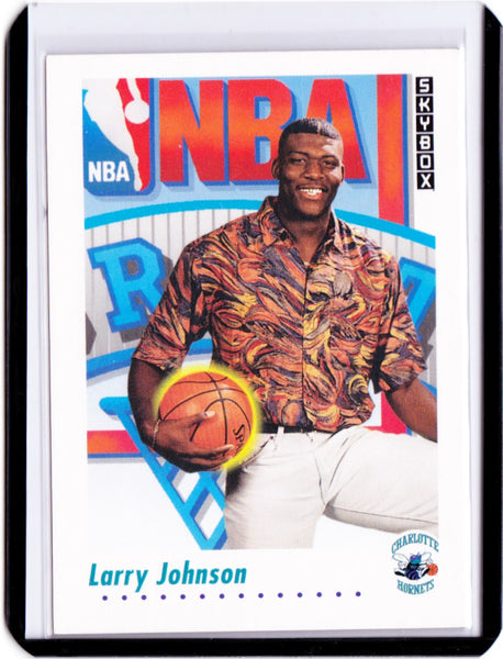 1991-92 Skybox #513 Larry Johnson RC