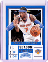 2017-18 Panini Contenders Draft Picks #7 Season - Carmelo Anthony (White Jersey)