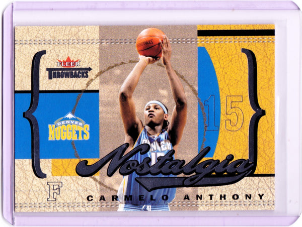 2004-05 Fleer Throwbacks - Nostalgia #7 N Carmelo Anthony /2003