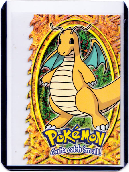 1999 Topps Pokemon Movie Animation Edition - Evolution - Die-Cut #12 - Dragonite