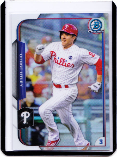 2015 Bowman Chrome Refractor #28 Chase Utley /499