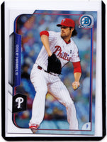 2015 Bowman Chrome Refractor #104 Cole Hamels /499