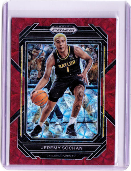 2023-24 Panini Prizm Draft Picks - Choice Red Prizm #94 Jeremy Sochan /88