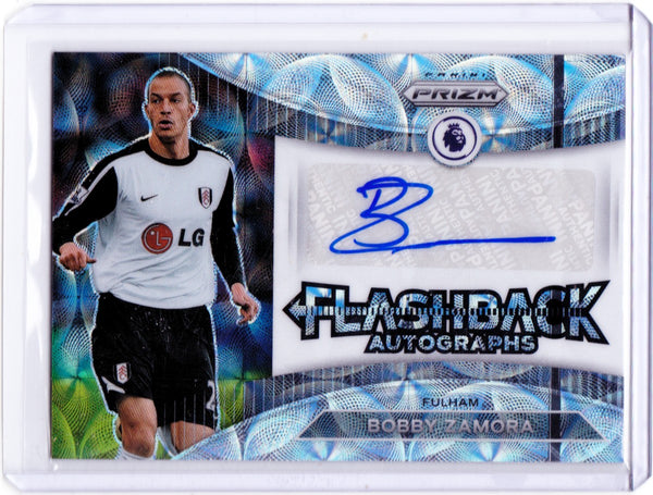 2022-23 Panini Prizm Premier League - Flashback Autographs - Choice Prizm #FA-BZ Bobby Zamora